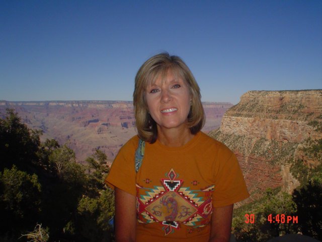 Pam at the Grand Canyon