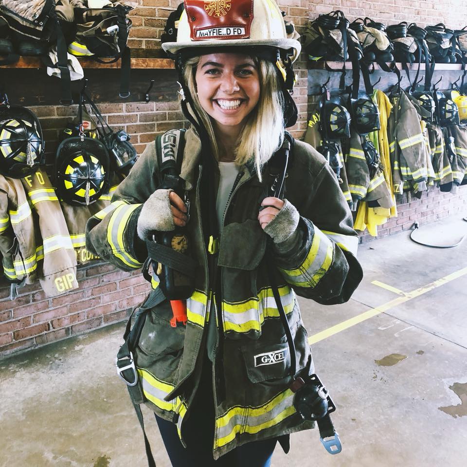 Pauline fire fighter